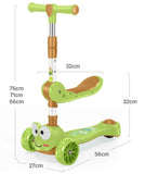 Baby dreams 2 in 1 Cute Little Animals Kick Scooter Pedal kids scooter with music and light BD128