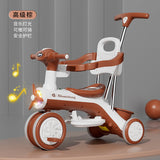 Baby Dreams Classic Kids Tricycle and Stroller For Children With Light and Music Including Storage basket BD139