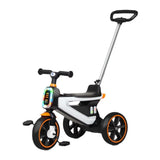 2 in 1 Toddler Stroller pram and Pedal tricycles with music headlights,Kids trikes with Detachable Parent Handle,Parent Steering Trolley for 1-3 Years Old Boys and Girls,135° Limit Steering Handlebar,Foam Wheel BD129