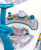 Foldable Baby Walker and Swing with Cushioned Seat and Umbrella BD 222