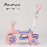 Baby dreams Children Ride On Tricycle Rotary Seat Push Pedal Car Trike For Kids With 3 Wheels and Parent push handle BD135