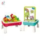 2 in 1 Creative Building Block Puzzle & Drawing Board Table BD206