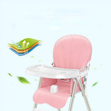 Baby Dreams Child Highchair Baby Booster Seat High Chair Portable Kids Dinner Chair With Tray Feeding Plate Table Anti-slip Safe Comfortable Adjustable Height Foldable Feeding Baby For Baby Toddlers Children BD133