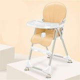 Baby Dreams Child Highchair Baby Booster Seat High Chair Portable Kids Dinner Chair With Tray Feeding Plate Table Anti-slip Safe Comfortable Adjustable Height Foldable Feeding Baby For Baby Toddlers Children BD133