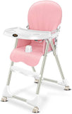 Baby Dreams Child Highchair Baby Booster Seat High Chair Portable Kids Dinner Chair With Tray Feeding Plate Table Anti-slip Safe Comfortable Adjustable Height Foldable Feeding Baby For Baby Toddlers Children BD133