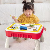 2 in 1 Creative Building Block Puzzle & Drawing Board Table BD206