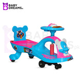 Mick Rider Auto Ride on Wiggle Car With LED Flashing & Music Sound Swing Car For Toddlers, Kids 360 Rotation BD167