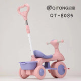 Baby dreams Children Ride On Tricycle Rotary Seat Push Pedal Car Trike For Kids With 3 Wheels and Parent push handle BD135