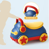 Cute Blue Sports Car Baby Potty Training Seat with Lid & Detachable Potty Bowl Potty Seat, Toilet Seat M8891