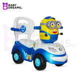 Minion With Light and Music Ride on Tolo Push Car 4 Wheel Car For Kids BD030