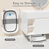 Baby Bath Tub Foldable Bathtub, Anti-Slip Legs with Real Time Temperature Sensor BD237