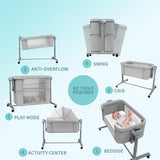 Cool Baby 4 in 1 Bedside Bassinet with Remote Control BD224