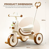 2 in 1 Baby Tricycle for Kids Convertible with Parental Adjustable Push Handle, Ergo Seat Kid Cycle. Tricycle for Kids 2 to 4 Years BD266