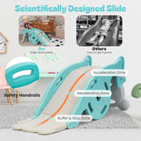 3 in 1 Rocking Chair Toy with Baby Slide & Basket Ball Stand – Foldable, Indoor & Outdoor Use, for 1-3 Aged Toddlers & Kids BD297