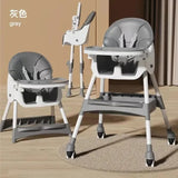 Fantastic-Kids-Toys Baby High Chair & Toy Bar | Newborn Feeding Chair | Removable & Adjustable Double Meal Tray E500 BD120