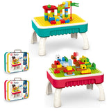 2 in 1 Creative Building Block Puzzle & Drawing Board Table BD206