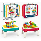 2 in 1 Creative Building Block Puzzle & Drawing Board Table BD206