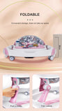 Multi-Function Foldable Baby Walker with Silent Wheels & Toy Tray BD230