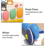Multifunctional 2-in-1 baby pedal piano fitness rack walker for newborn BD218
