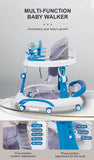 Multi-Function Foldable Baby Walker with Silent Wheels & Toy Tray BD230