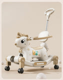 3-in-1 Unicorn Ride-On Toy for Toddlers – Rocking Horse, Scooter & Push Car with 360° Wheels BD275