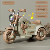 Kids Ride On Motorcycle, 2 in 1 Kids Bike Strong Load Capacity Electric Tricycle for Kids BD216