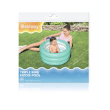 Bestway Triple Ring Inlatable Kids Play Pool, Swimming Pool Toys, Water Pool Toys, Inflatable Baby, Kids Pool for Outdoors 27.5 x 12 (51033)