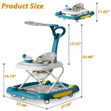 Foldable Baby Walker and Swing with Cushioned Seat and Umbrella BD 222