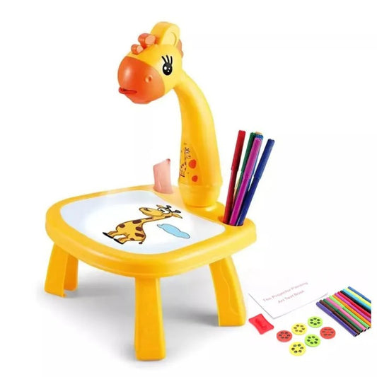 Drawing Projector with Light & Music, Children Trace and Draw Projector Table, Projection Painting Set for Toddler Girls & Boys, Child for Toddler Paint Learning Toys BD068