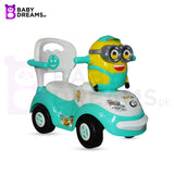 Minion With Light and Music Ride on Tolo Push Car 4 Wheel Car For Kids BD030