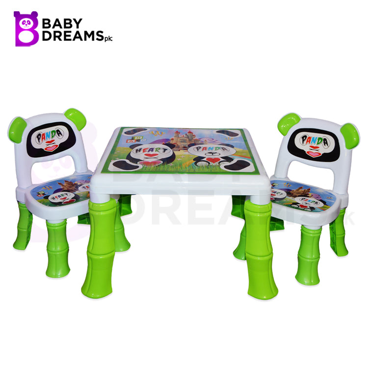 Panda Children Table and Chair Set For Kids BD161 - Main Image