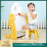Children's drawing board magnetic writing board dust-free easel table and chair drawing board