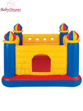 INTEX Jump-O-Lene Castle Bouncer ( 69" X 69" X 53" ) With 25 pcs Plastic Balls  BD082