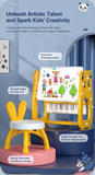 3-in-1 Multifunctional Kids Bookshelf, Drawing Board, and Study Table with Chair- 0188 BD299
