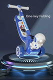 Baby dreams Kids Scooter with Light Three Wheels Kick Scooter in austaronaut style BD142