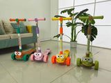 Baby dreams 2 in 1 Cute Little Animals Kick Scooter Pedal kids scooter with music and light BD128