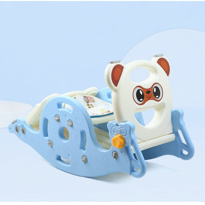 3 in 1 Rocking Chair Toy with Baby Slide & Basket Ball Stand – Foldable, Indoor & Outdoor Use, for 1-3 Aged Toddlers & Kids BD297