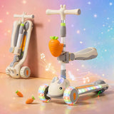 2 in 1 Kids Rabbit Scooty with Seat & Carrot Basket BD288