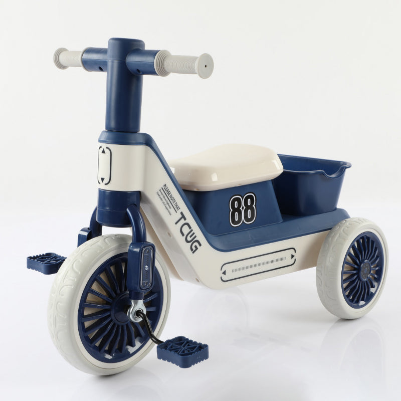 Children Tricycle Push Bike With Basket, With Music and Light BD170