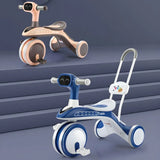 Versatile Metal Rod Tricycle for Kids 3+ Years with Lights and Music Fiber Body 2060