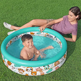 Bestway Round Inflatable Pool with Safari Animals/Pals, 40" X 10" (51008)