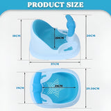 Portable Baby Bath Chair Bath Tub, Baby Bath Support New Born Baby Bather for 6-18 Months Babies BD257