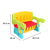 3 IN 1 kids table, kids desk, kids bench & toy storage, Multi Color Kids Furniture for 3 Years and Above CT-312 BD298