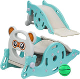 3 in 1 Rocking Chair Toy with Baby Slide & Basket Ball Stand – Foldable, Indoor & Outdoor Use, for 1-3 Aged Toddlers & Kids BD297