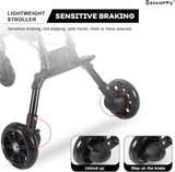 Two-Way Push Compact Stroller, 4-Wheel Anti-Rollover Baby Buggy with Adjustable Canopy, Easy Folding Lightweight Toddler Stroller BD247