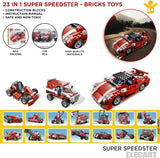 3 in 1 Future Flyer, Space Station, Fighter Jet Building Brick Set ,  Alternate Models Building Block Toy Set Educational 168+ Pcs DIY BD243