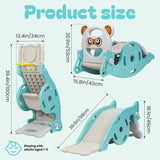 3 in 1 Rocking Chair Toy with Baby Slide & Basket Ball Stand – Foldable, Indoor & Outdoor Use, for 1-3 Aged Toddlers & Kids BD297