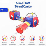4-in-1 Play Tent Children’s Tent with Tunnel for Home and Garden BD279
