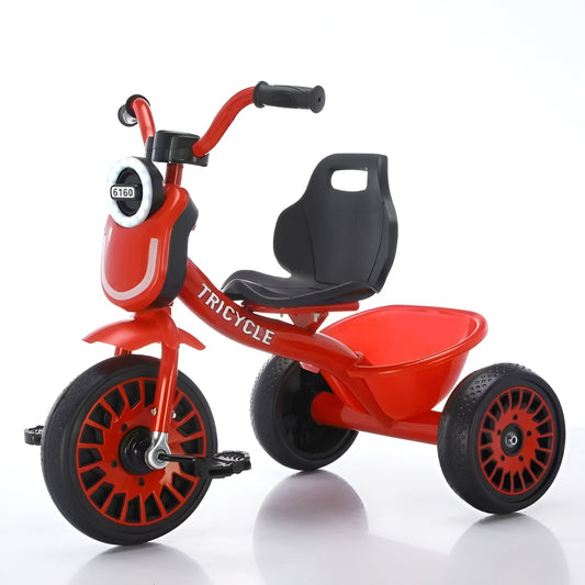 High Quality Kids Ride on Tricycle 2-6 Years Kids – Large Seat with Light Music BD249