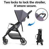 Lightweight Baby Stroller, Foldable and Easy to Store, Suitable for Sitting and Lying BD 223
